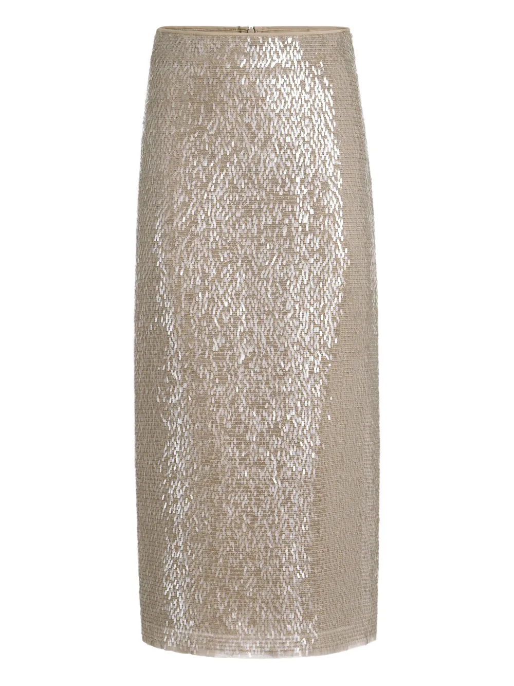 Шелковая юбка миди с пайетками Brunello Cucinelli, бежевый
Шелковая юбка миди с пайетками Brunello Cucinelli, бежевый