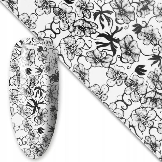 Трансферная фольга для нейл-арта 80 см Черная №1, AllePaznokcie 
Трансферная фольга для нейл-арта 80 см Черная №1, AllePaznokcie