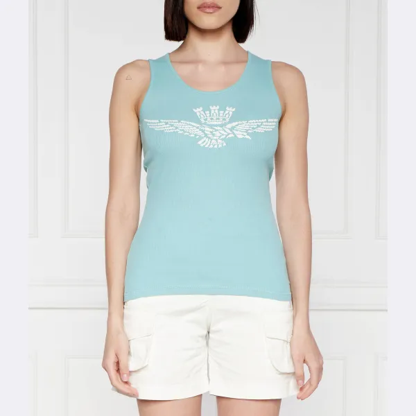 Облегающий топ Aeronautica Militare, бирюзовый
Облегающий топ Aeronautica Militare, бирюзовый