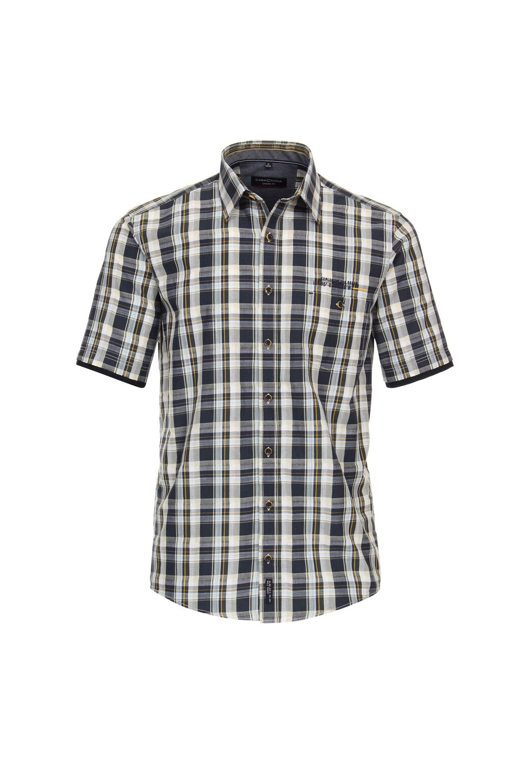 Мужская повседневная рубашка в клетку с короткими рукавами, повседневного кроя CASAMODA, темно-синий
Мужская повседневная рубашка в клетку с короткими рукавами, повседневного кроя CASAMODA, темно-синий