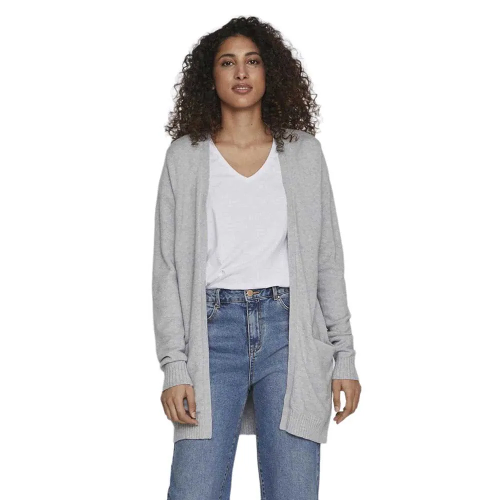 Свитер Vila Ril Open cardigan, серый 
Свитер Vila Ril Open cardigan, серый