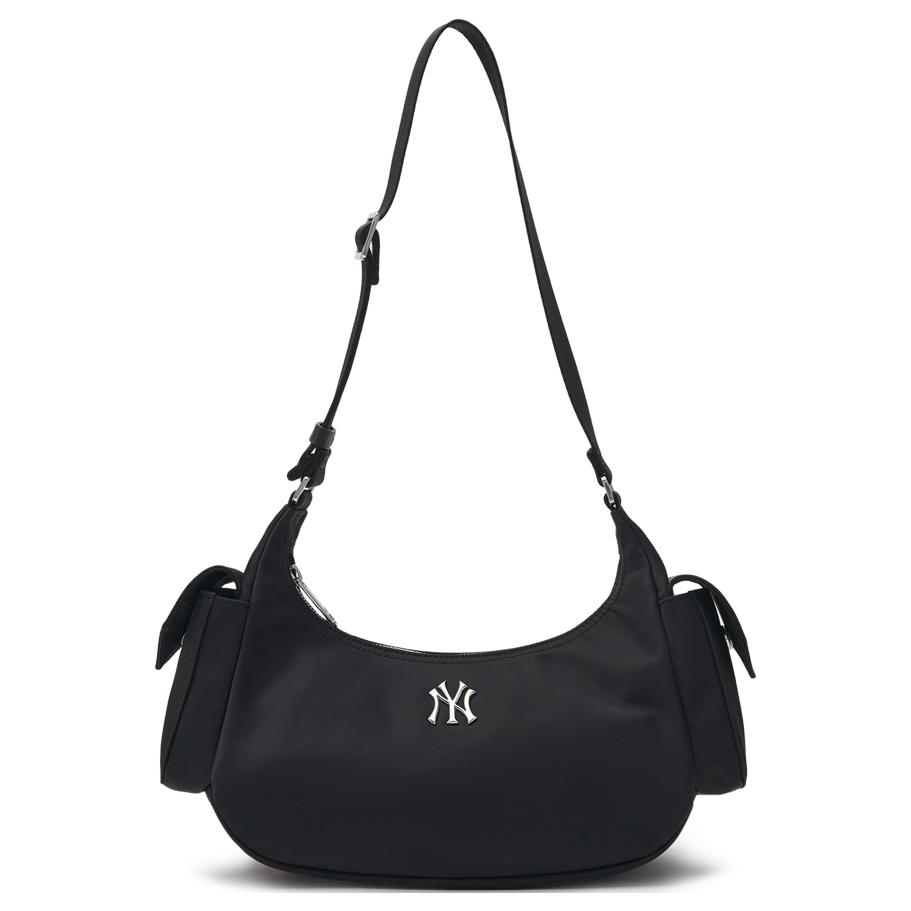 MLB Нейлоновая женская сумка через плечо черная, Black 
MLB Нейлоновая женская сумка через плечо черная, Black