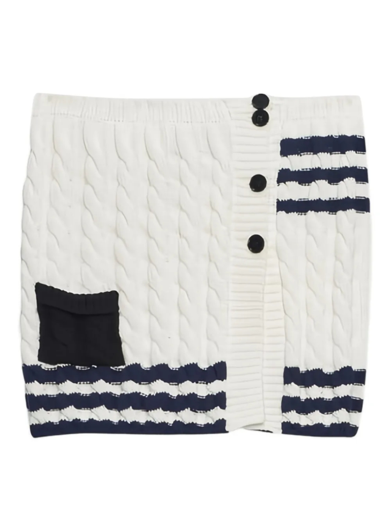 MSGM полосатая юбка мини фактурной вязки, белый
MSGM полосатая юбка мини фактурной вязки, белый