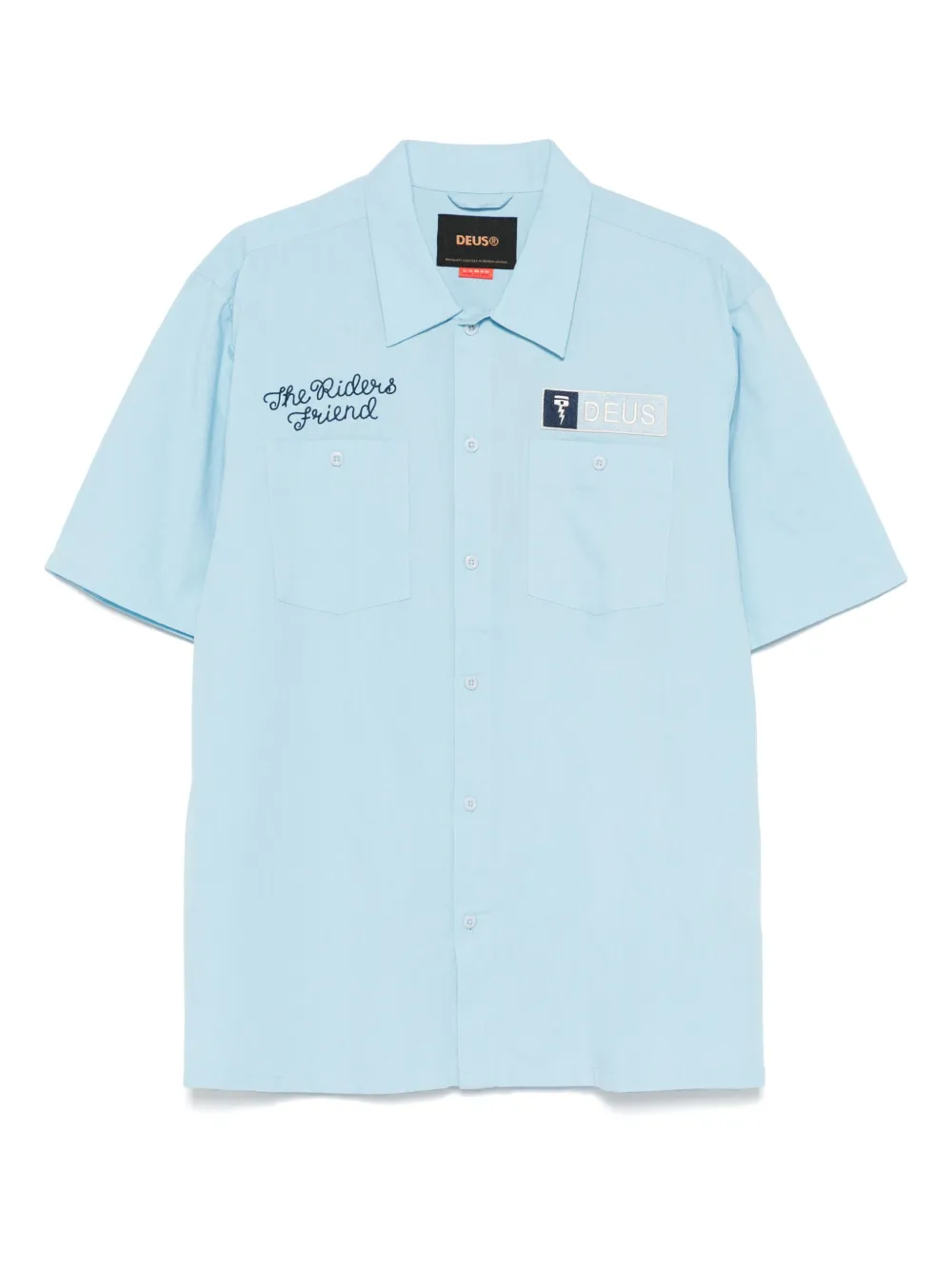 Рубашка с нашивкой-логотипом Deus Ex Machina, синий
Рубашка с нашивкой-логотипом Deus Ex Machina, синий