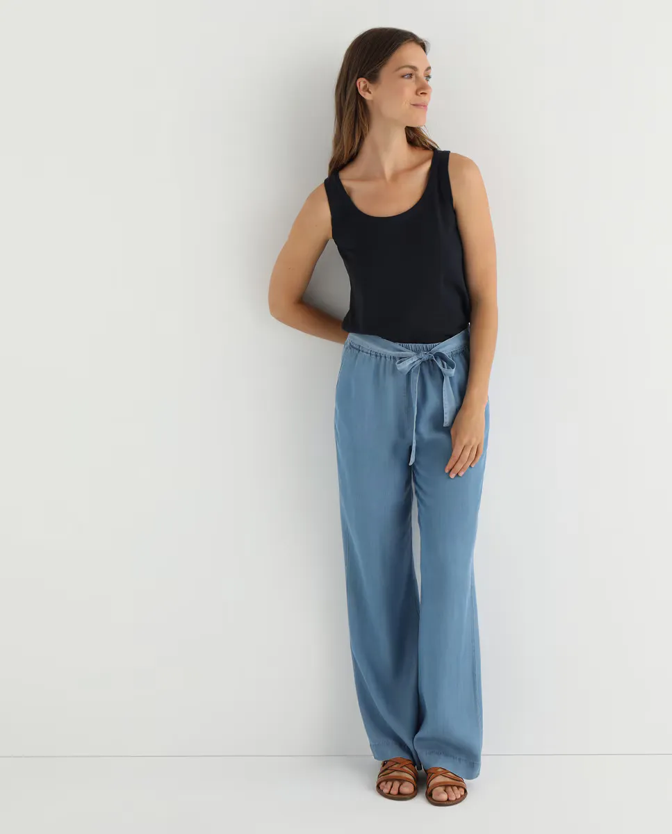 Женская футболка без рукавов с круглым вырезом Guitare, темно-синий 
Женская футболка без рукавов с круглым вырезом Guitare, темно-синий