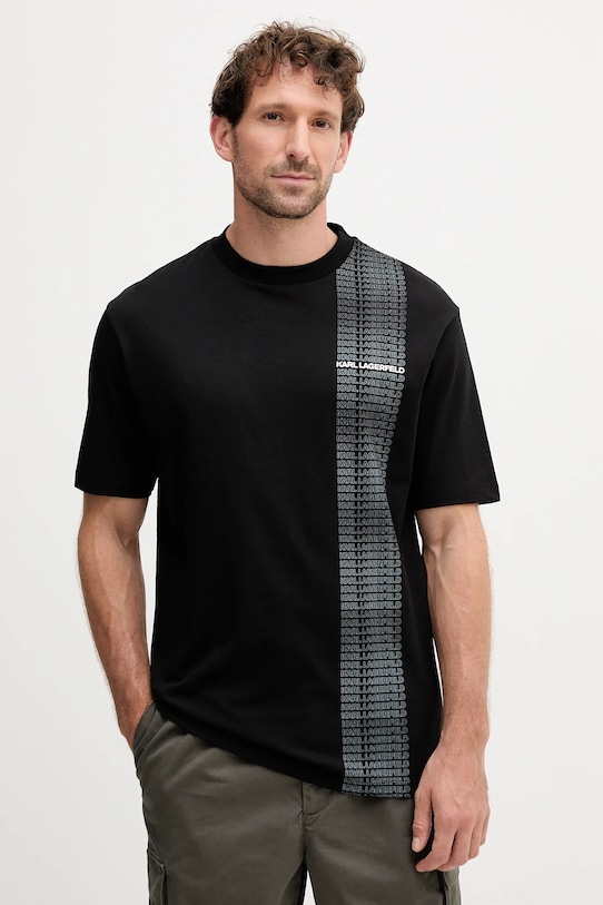 Хлопковая футболка Karl Lagerfeld, черный
Хлопковая футболка Karl Lagerfeld, черный