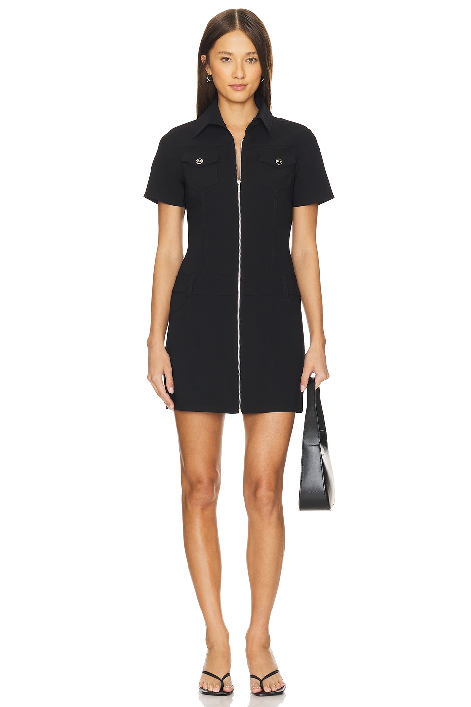 Платье бьянка Amanda Uprichard, черный 
Платье бьянка Amanda Uprichard, черный