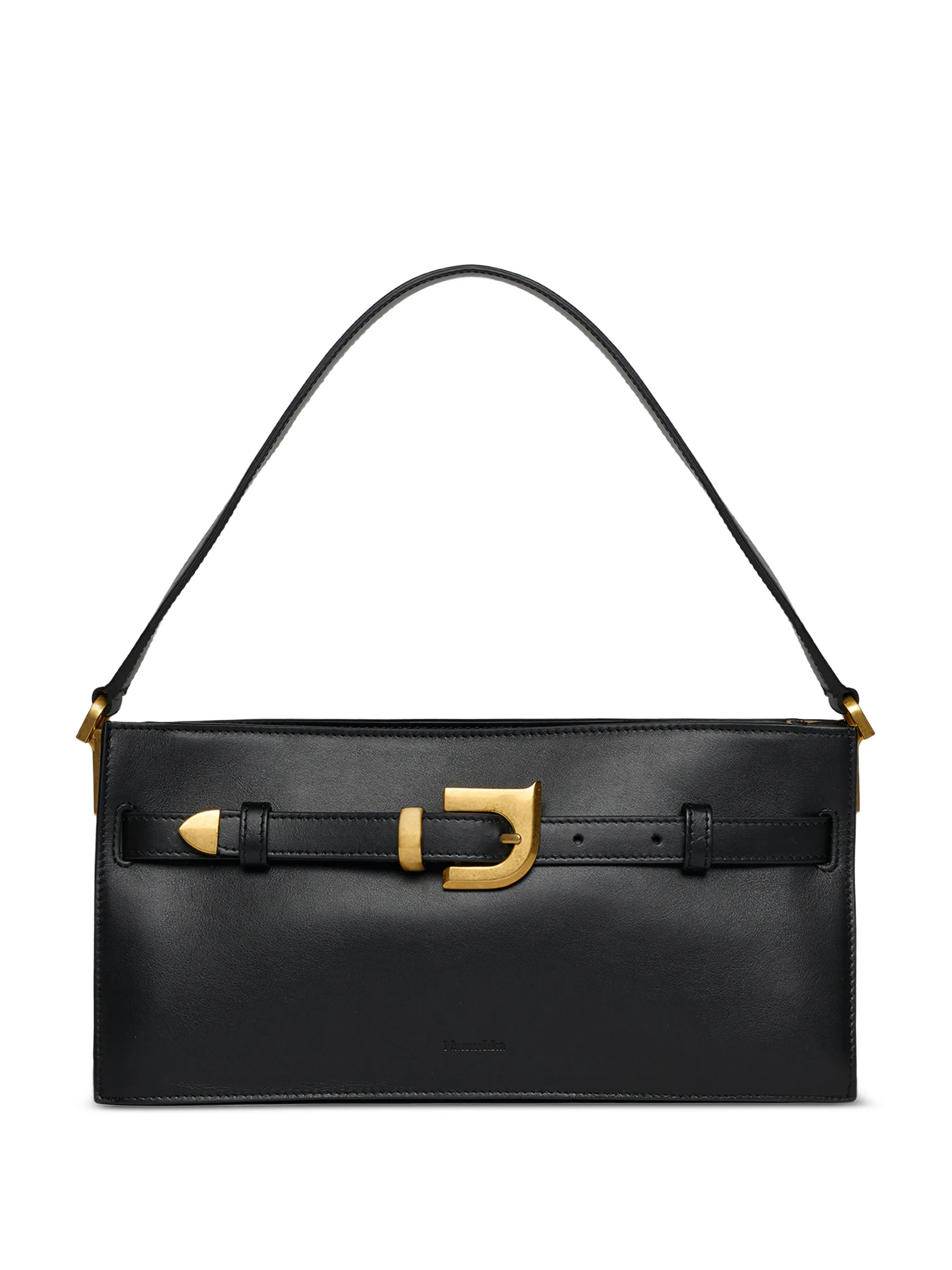 Мини-сумка через плечо с пряжкой-гармошкой Nanushka, черный
Мини-сумка через плечо с пряжкой-гармошкой Nanushka, черный