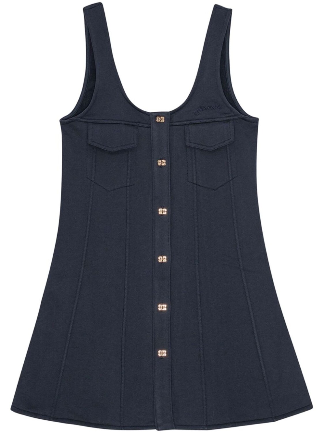 GANNI платье мини на пуговицах, синий
GANNI платье мини на пуговицах, синий