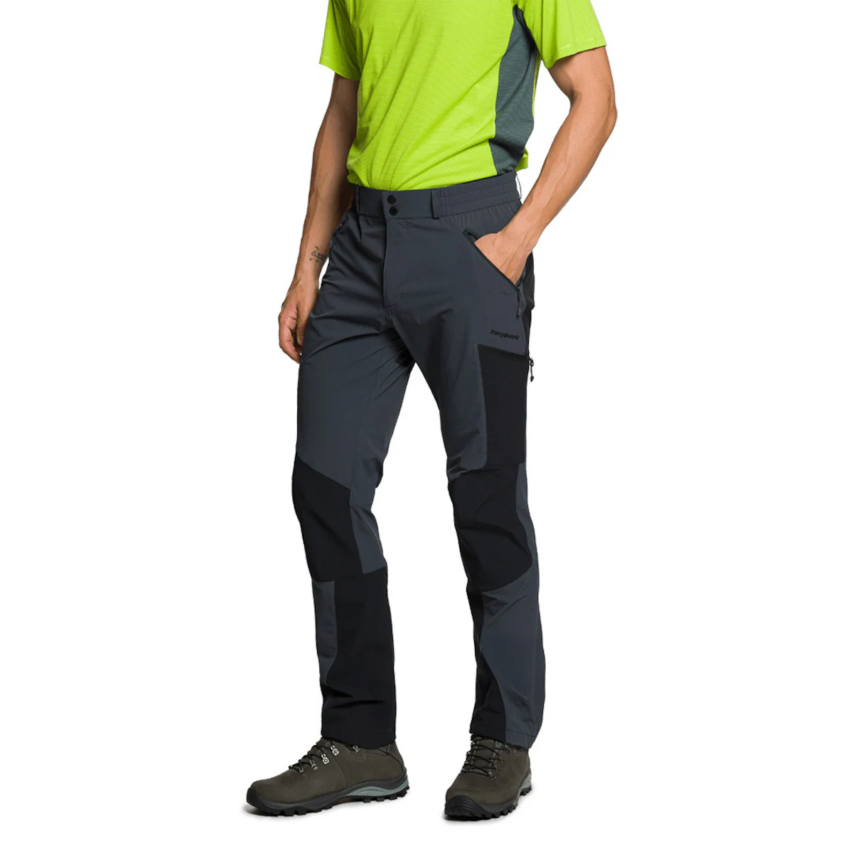 Длинные брюки Trangoworld Malmo Df для мужчин, серый/черный 
Длинные брюки Trangoworld Malmo Df для мужчин, серый/черный