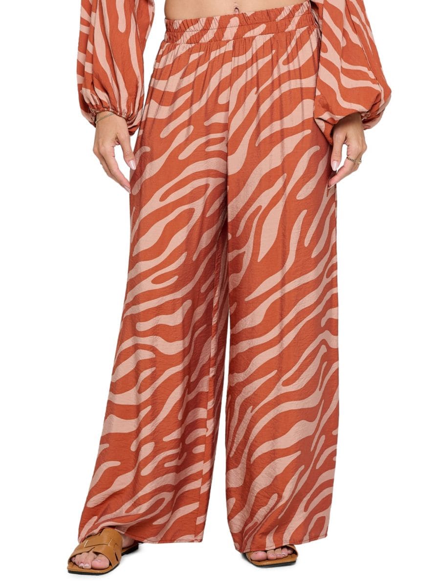 Широкие брюки с анималистичным принтом Renee C., цвет Rust
Широкие брюки с анималистичным принтом Renee C., цвет Rust