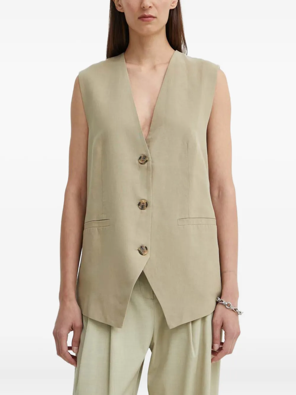 Жилет с V-образным вырезом Samsoe Samsoe, светло-бежевый
Жилет с V-образным вырезом Samsoe Samsoe, светло-бежевый