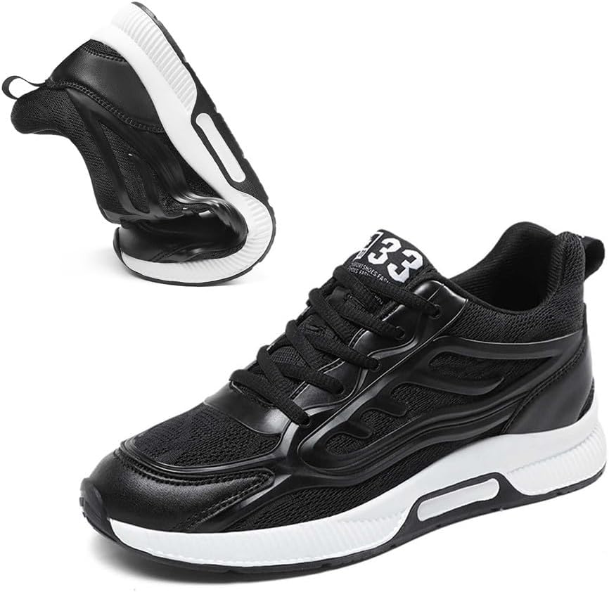 Мужские кроссовки на платформе с лифтом 8 см, увеличивающие рост, дышащие, легкие, повседневные прогулочные кроссовки для мужчин Bkmyth, черный
Мужские кроссовки на платформе с лифтом 8 см, увеличивающие рост, дышащие, легкие, повседневные прогулочные кроссовки для мужчин Bkmyth, черный