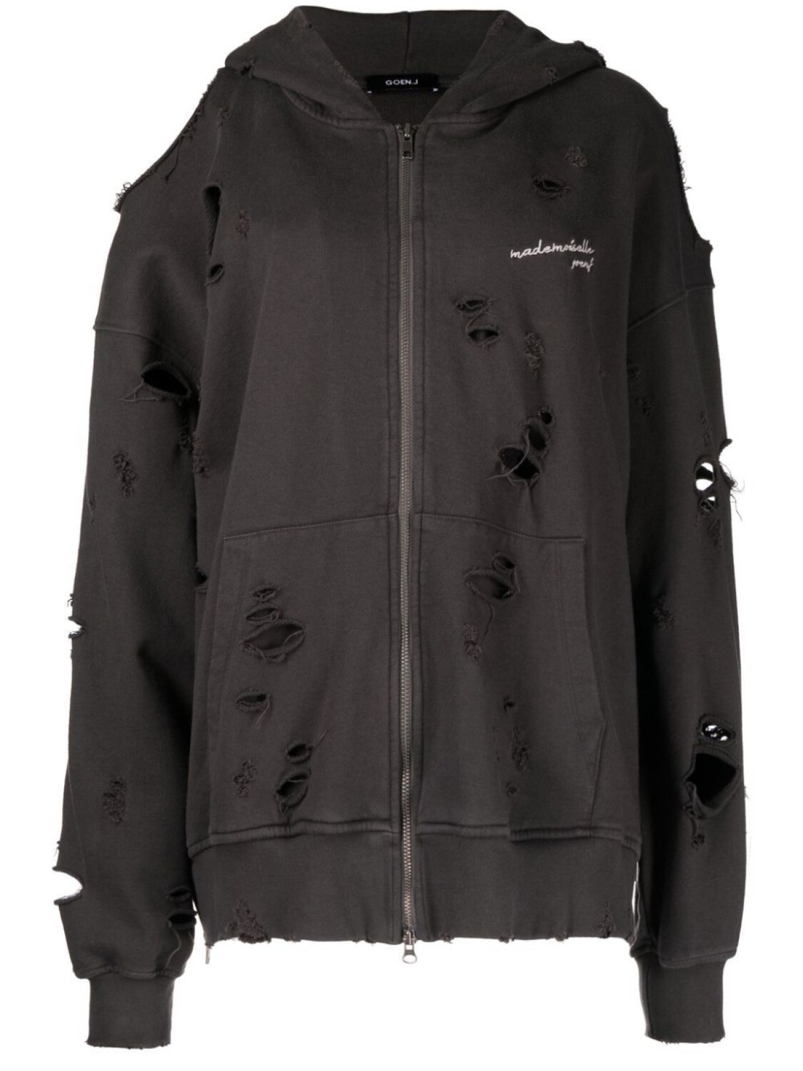 Goen.J худи с вышитым логотипом, серый
Goen.J худи с вышитым логотипом, серый