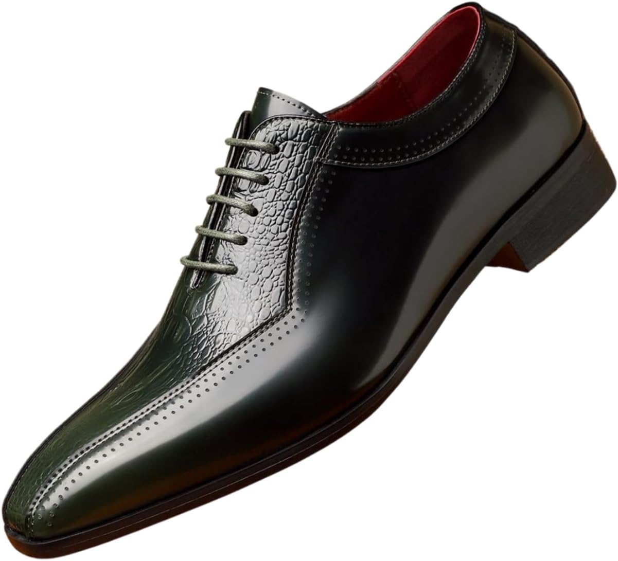 Мужские лаковые оксфорды Santimon Классические туфли на шнуровке для деловой, официальной и вечерней одежды, свадьбы и офиса, зеленый
Мужские лаковые оксфорды Santimon Классические туфли на шнуровке для деловой, официальной и вечерней одежды, свадьбы и офиса, зеленый