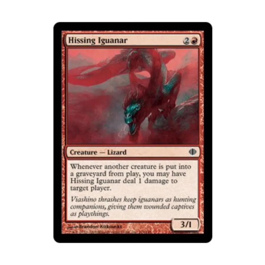 CCG Шипящий игуанар (К), MTG - Shards of Alara
CCG Шипящий игуанар (К), MTG - Shards of Alara
