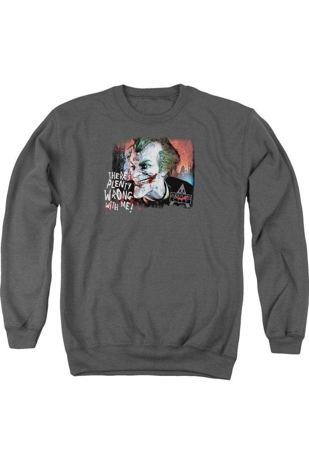 Толстовка Batman Arkham City Plenty Wrong для взрослых с круглым вырезом Gildan, цвет charcoal
Толстовка Batman Arkham City Plenty Wrong для взрослых с круглым вырезом Gildan, цвет charcoal