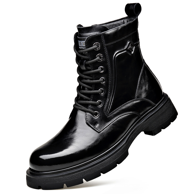 MODENGPAN Утепленные черные унисекс короткие ботинки Martin, цвет Black Fleece-Lined
MODENGPAN Утепленные черные унисекс короткие ботинки Martin, цвет Black Fleece-Lined