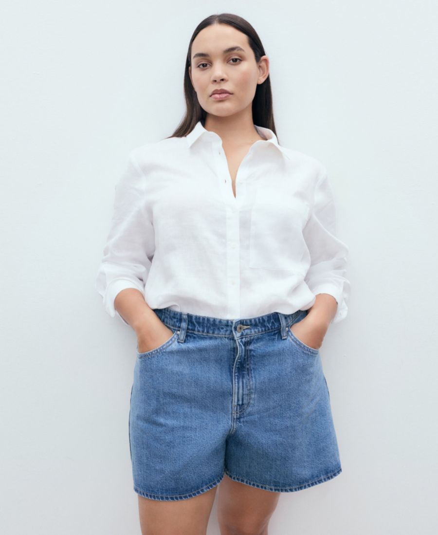 Женские джинсовые шорты прямого кроя с высокой талией MANGO, Medium Blue
Женские джинсовые шорты прямого кроя с высокой талией MANGO, Medium Blue