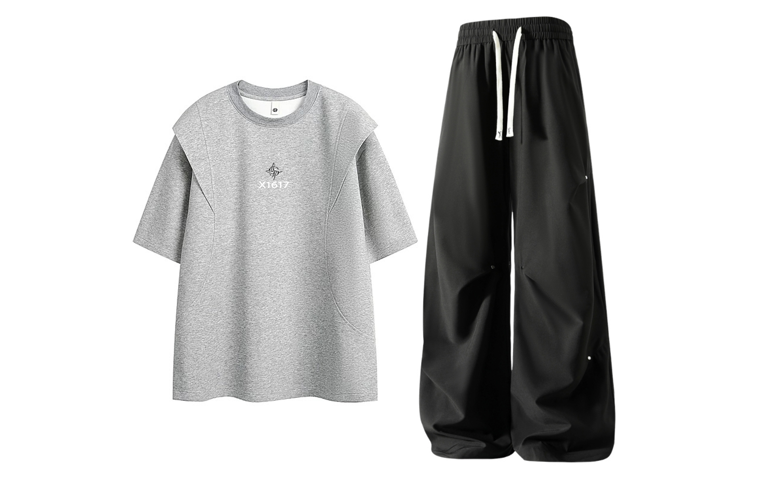 Повседневная спортивная одежда Unisex с лацканом Lapel Moderate X1617, светло-серый top+черный pants
Повседневная спортивная одежда Unisex с лацканом Lapel Moderate X1617, светло-серый top+черный pants