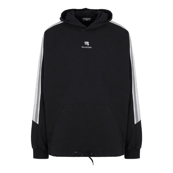 Толстовка sporty b striped sleeve hoodie oversized 'black white' Balenciaga, черный
Толстовка sporty b striped sleeve hoodie oversized 'black white' Balenciaga, черный