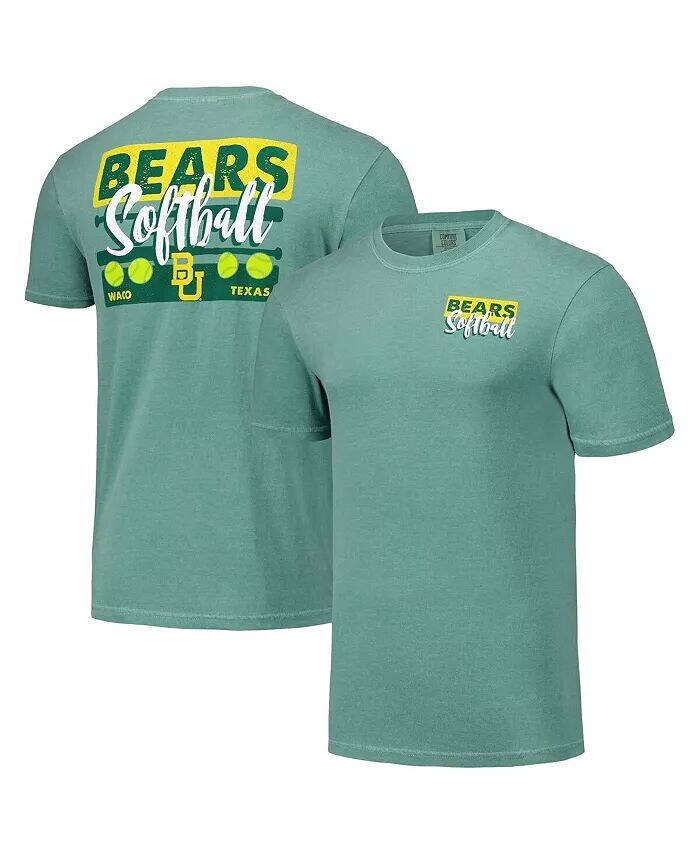 Мужская и женская зеленая футболка Baylor Bears Gritty Softball Bats Comfort Colors Image One
Мужская и женская зеленая футболка Baylor Bears Gritty Softball Bats Comfort Colors Image One