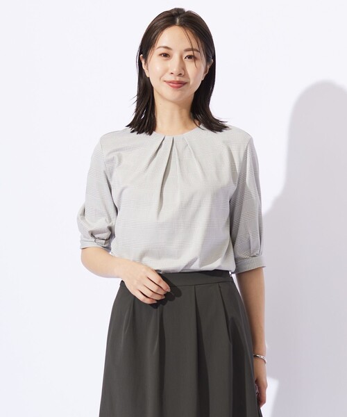 J.PRESS Ladies Футболка клетчатая, женская, J.PRESS, бежевый
J.PRESS Ladies Футболка клетчатая, женская, J.PRESS, бежевый