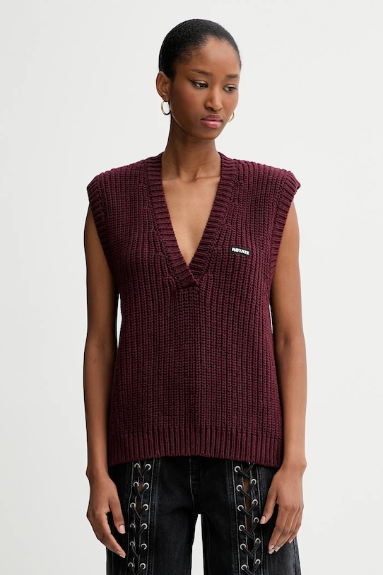 Жилет из смесовой шерсти Rotate, красный
Жилет из смесовой шерсти Rotate, красный