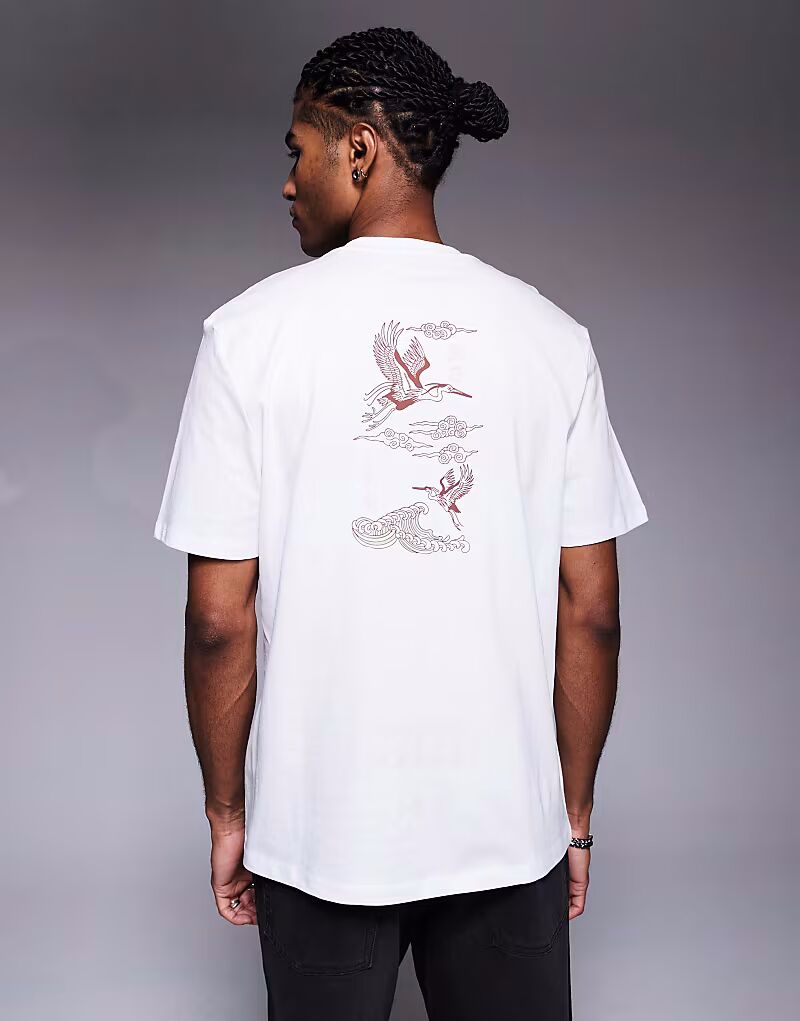 Футболка River Island с японской вышивкой белого цвета
Футболка River Island с японской вышивкой белого цвета