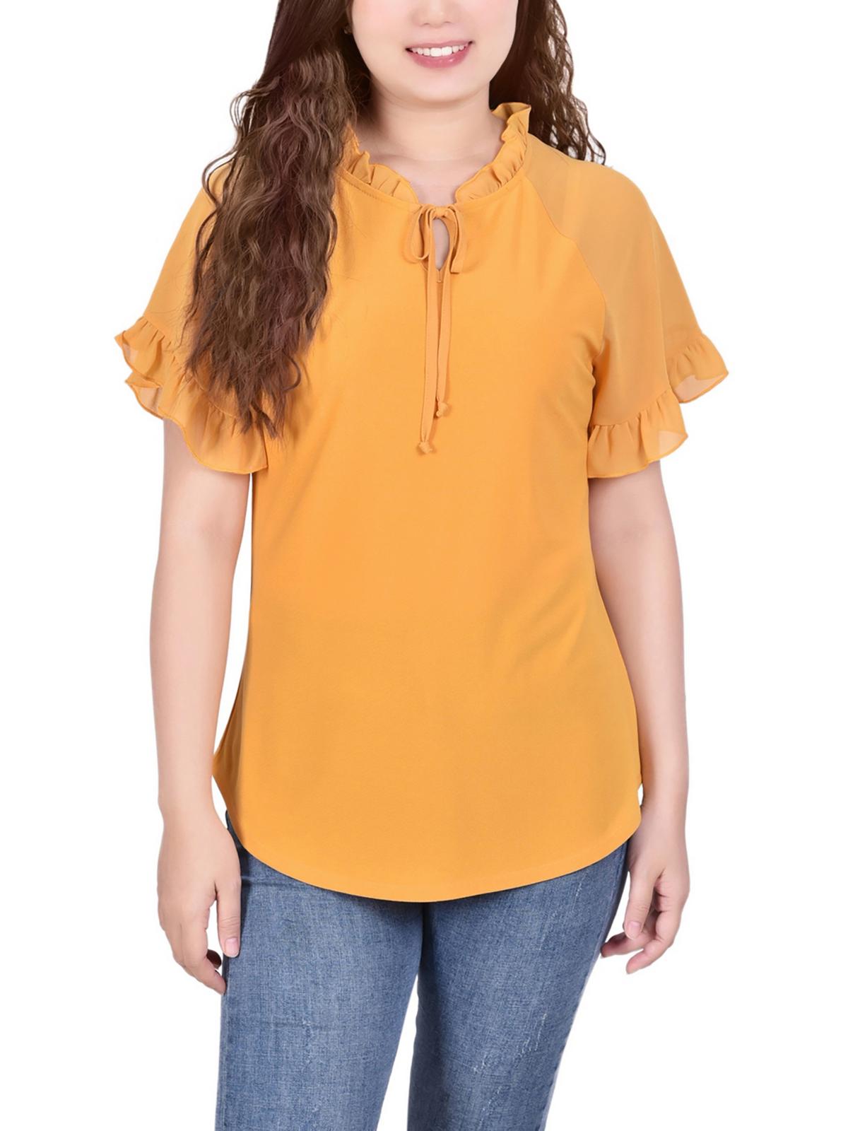 Женская блузка с завязками на шее и прозрачными рукавами NY Collection, цвет golden tone glow
Женская блузка с завязками на шее и прозрачными рукавами NY Collection, цвет golden tone glow