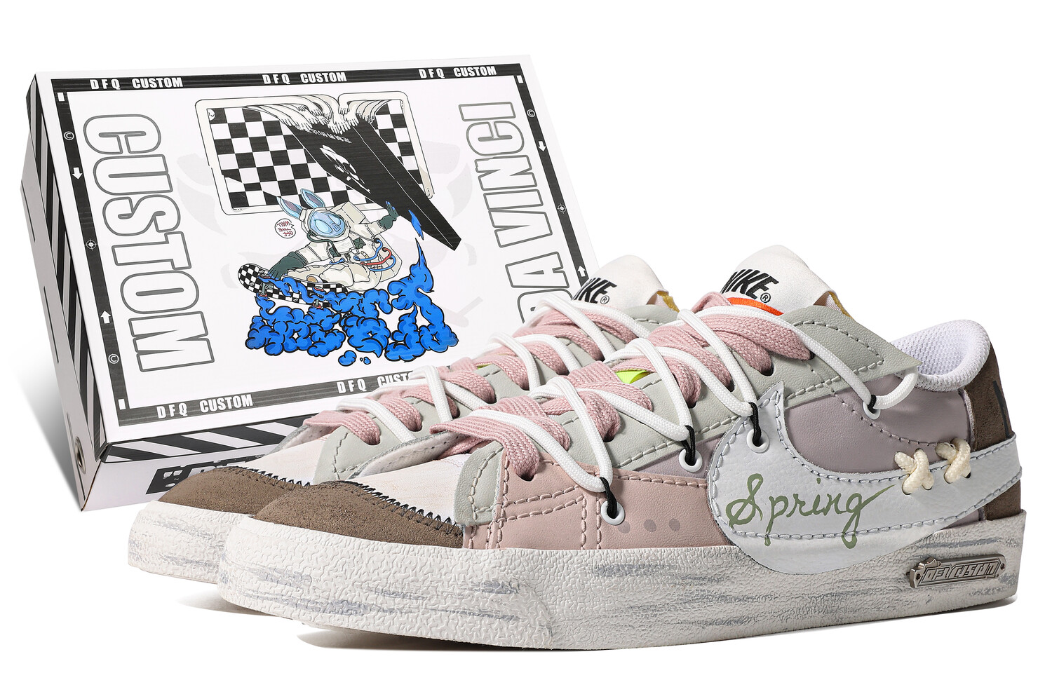 Кроссовки Nike Blazer Skateboarding Shoes Men Low-top Pink/brown/white, розовый
Кроссовки Nike Blazer Skateboarding Shoes Men Low-top Pink/brown/white, розовый