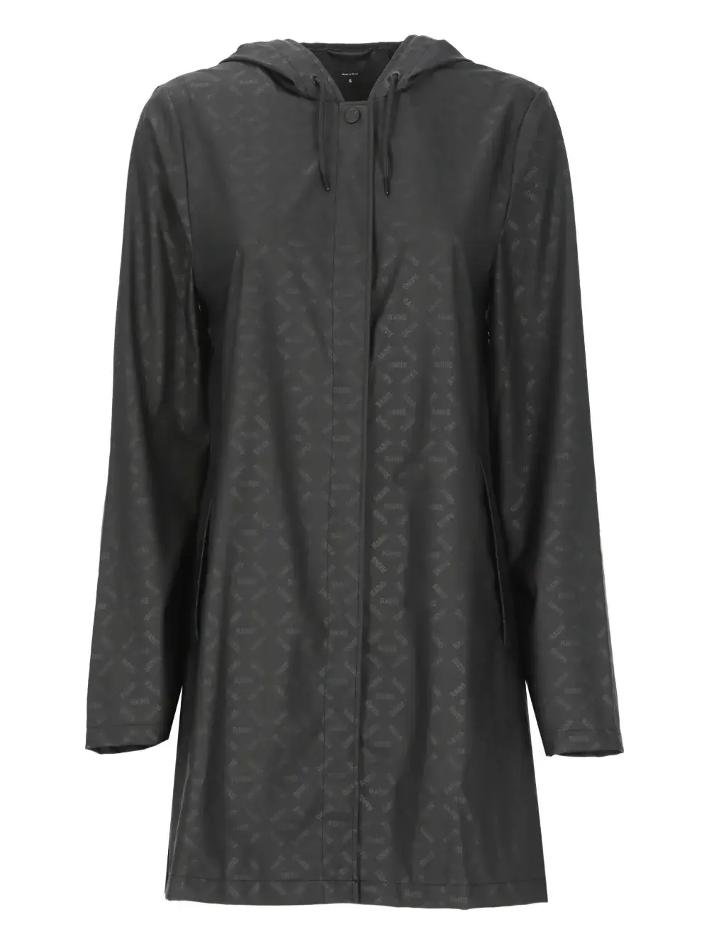 Плащ с капюшоном и логотипом Rains, черный
Плащ с капюшоном и логотипом Rains, черный