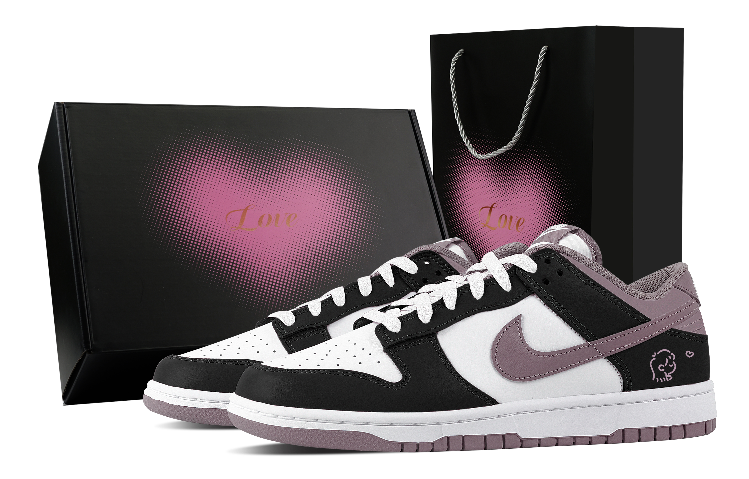 Nike Кроссовки для скейтбординга Dunk Dark Purple Heartbeat, Heart Box Abrasion Resistant Low top Unisex Black
Nike Кроссовки для скейтбординга Dunk Dark Purple Heartbeat, Heart Box Abrasion Resistant Low top Unisex Black