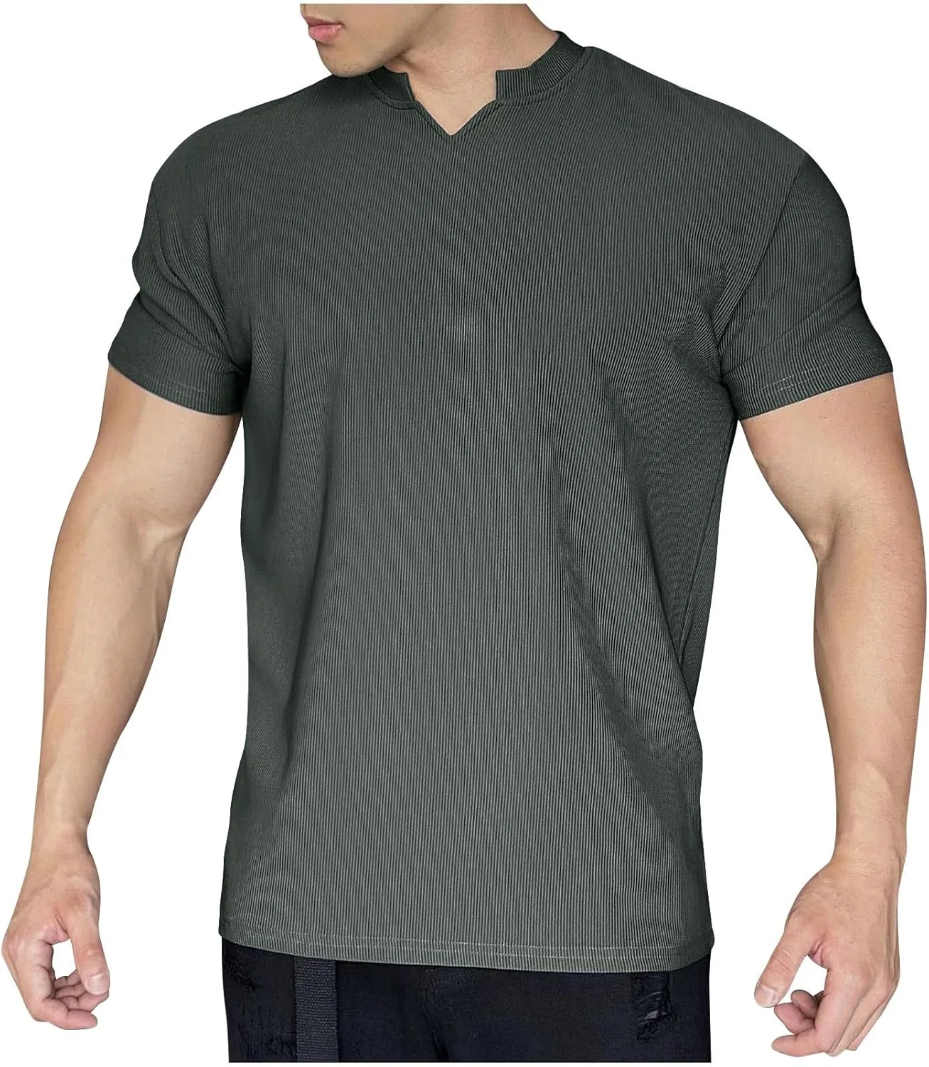 Мужская футболка с V-образным вырезом Casual Classic Fit для бега и тренировок
Мужская футболка с V-образным вырезом Casual Classic Fit для бега и тренировок