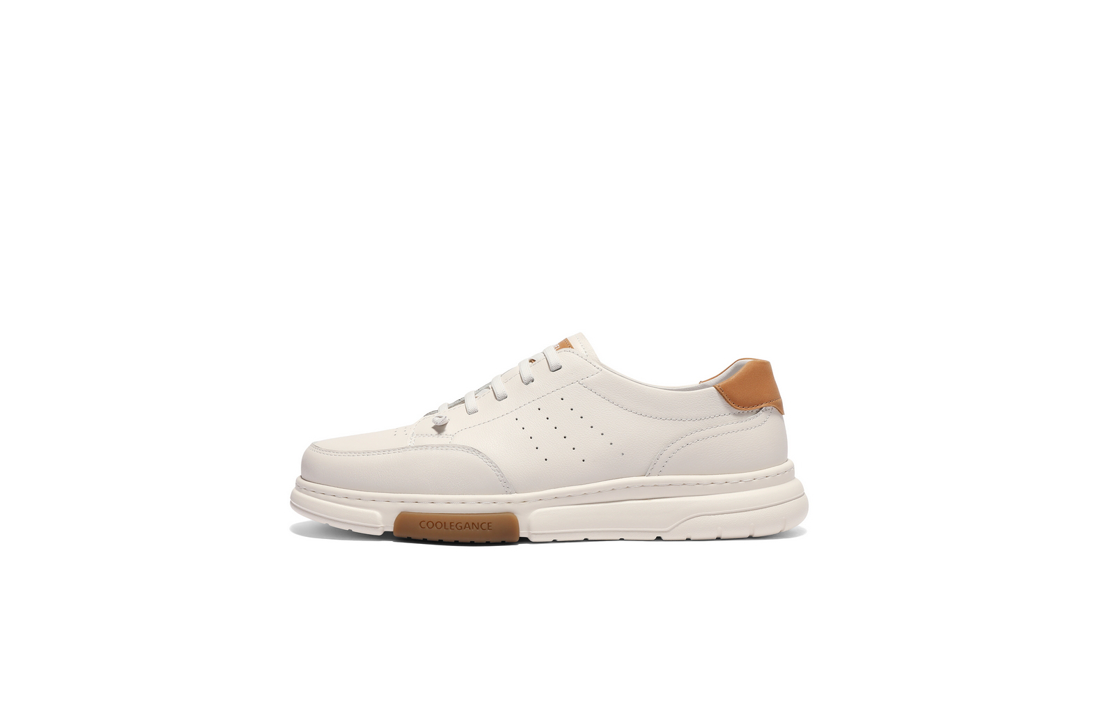 BELLE Slip Resistant Abrasion Resistant Low top Skateboard Shoes Men's White/Brown
BELLE Slip Resistant Abrasion Resistant Low top Skateboard Shoes Men's White/Brown