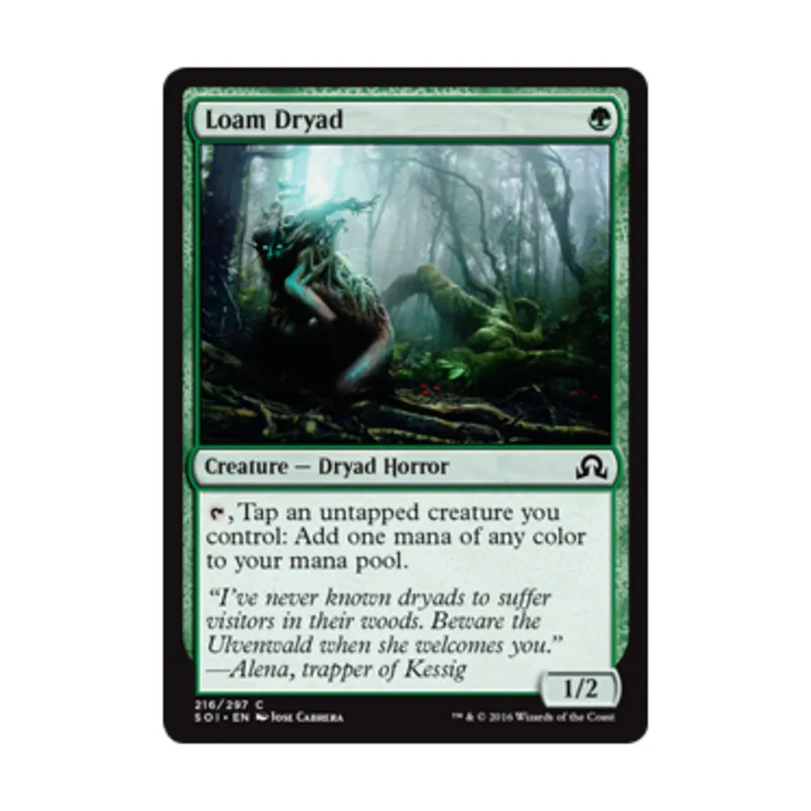 CCG Суглинок Дриада (С), MTG - Shadows Over Innistrad
CCG Суглинок Дриада (С), MTG - Shadows Over Innistrad