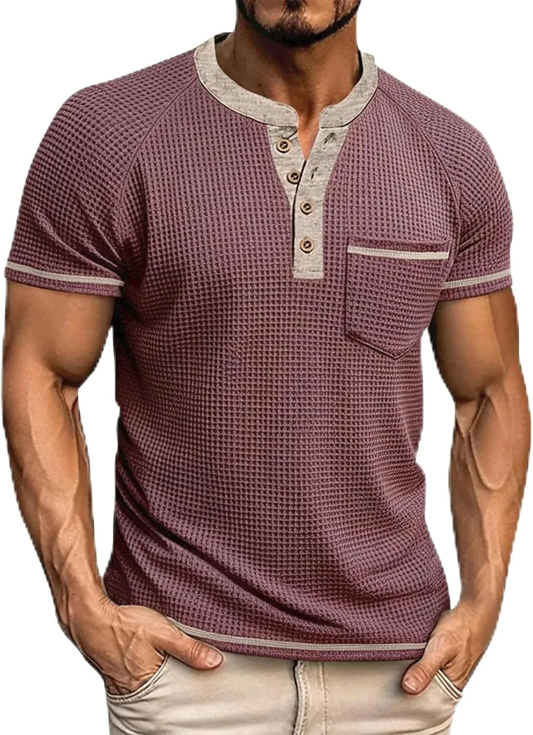 Мужская футболка-поло с коротким рукавом и карманами HUEAHDOU
Мужская футболка-поло с коротким рукавом и карманами HUEAHDOU