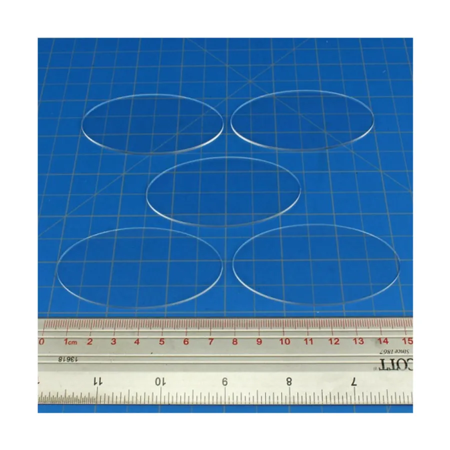Овальные подставки - 42x75 мм (5), Miniature Bases - Clear Acrylic - 1.5mm Thick (Litko Aerosystems)
Овальные подставки - 42x75 мм (5), Miniature Bases - Clear Acrylic - 1.5mm Thick (Litko Aerosystems)