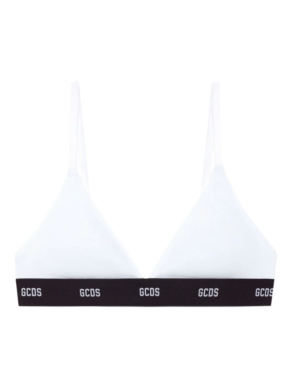Бюстгальтер с треугольными чашками и логотипом Gcds, белый
Бюстгальтер с треугольными чашками и логотипом Gcds, белый