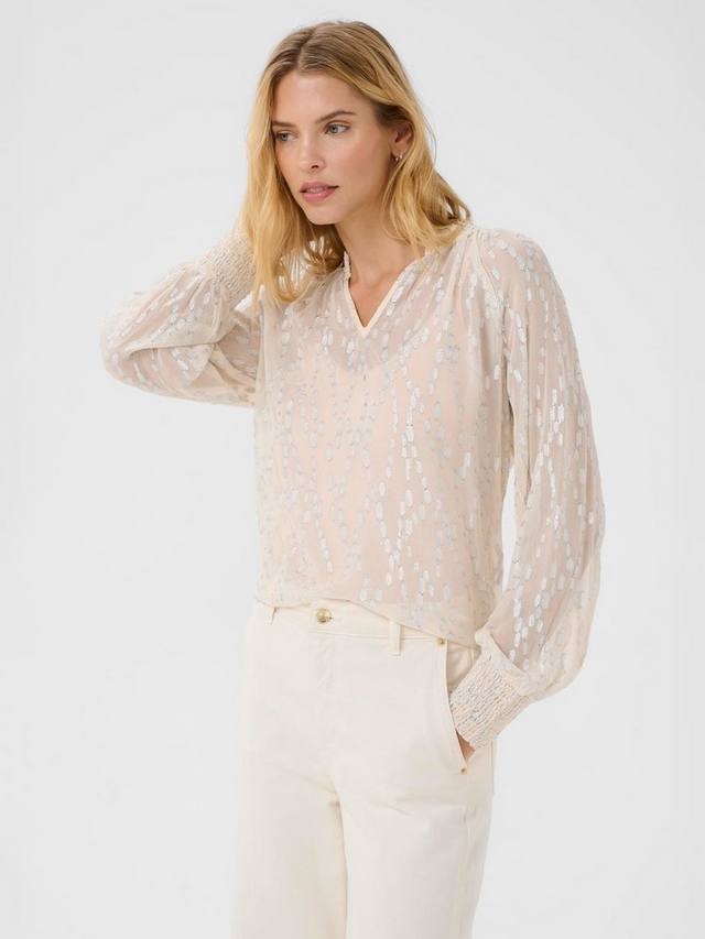 Блузка Teia с V-образным вырезом и длинными рукавами Part Two, Silver Metallic
Блузка Teia с V-образным вырезом и длинными рукавами Part Two, Silver Metallic