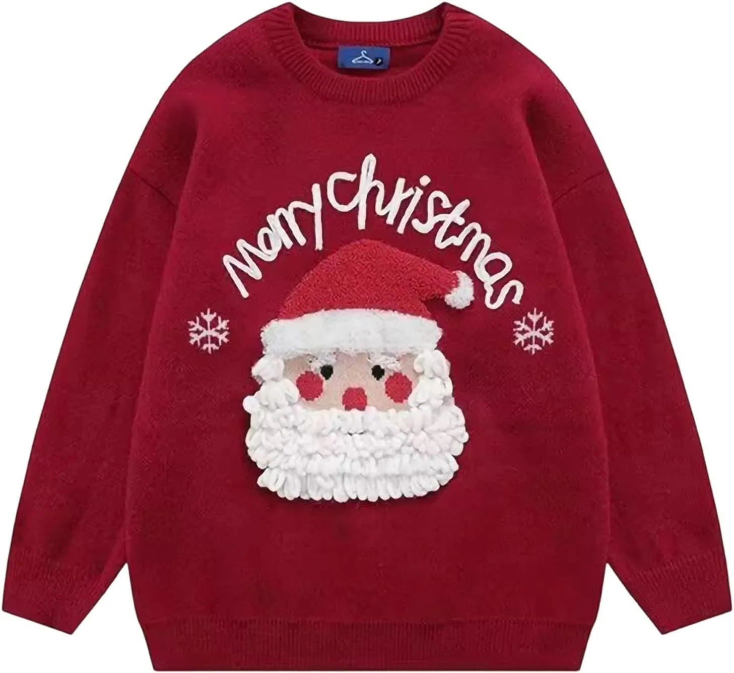 Рождественский свитер для мужчин, свободный, с длинными рукавами
Рождественский свитер для мужчин, свободный, с длинными рукавами