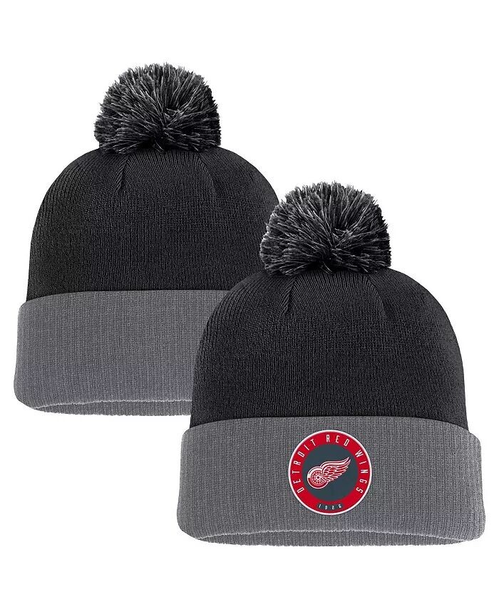 Мужская черная вязаная шапка Detroit Red Wings с манжетами и помпоном Fanatics
Мужская черная вязаная шапка Detroit Red Wings с манжетами и помпоном Fanatics