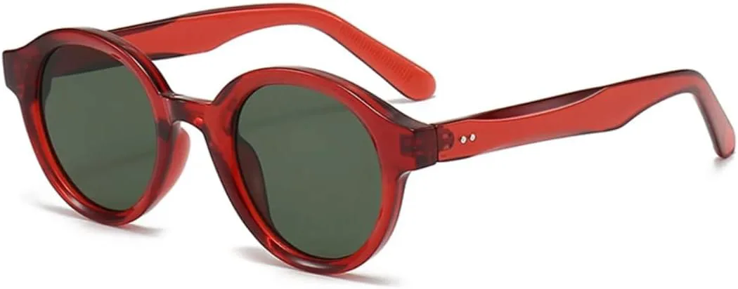 Ретро круглые солнцезащитные очки для женщин и мужчин, градиентная защита от УФ-излучения UV400, конфетные цвета, модные заклепки, панк UATXTAU, Red Dark Green
Ретро круглые солнцезащитные очки для женщин и мужчин, градиентная защита от УФ-излучения UV400, конфетные цвета, модные заклепки, панк UATXTAU, Red Dark Green