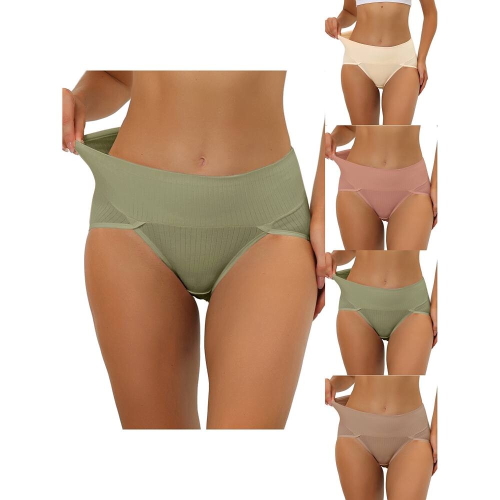5 упаковок женского нижнего белья в рубчик с высокой талией и высокой талией, регулирующего живот, доступны в нескольких цветах больших размеров ALLEGRA K, Pea Gn Cm Bg Rd
5 упаковок женского нижнего белья в рубчик с высокой талией и высокой талией, регулирующего живот, доступны в нескольких цветах больших размеров ALLEGRA K, Pea Gn Cm Bg Rd