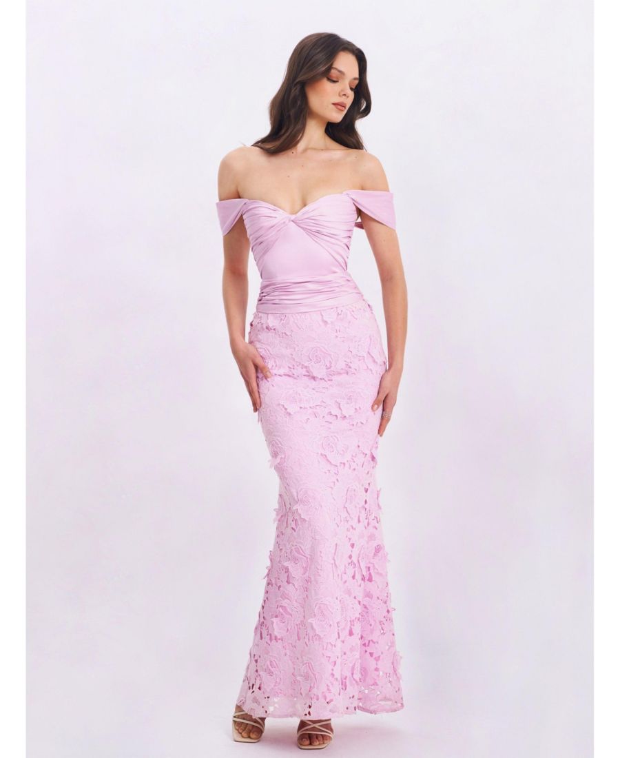 Женское платье-русалка Dahlia Pink с цветочным кружевом Miss Circle, Pink
Женское платье-русалка Dahlia Pink с цветочным кружевом Miss Circle, Pink