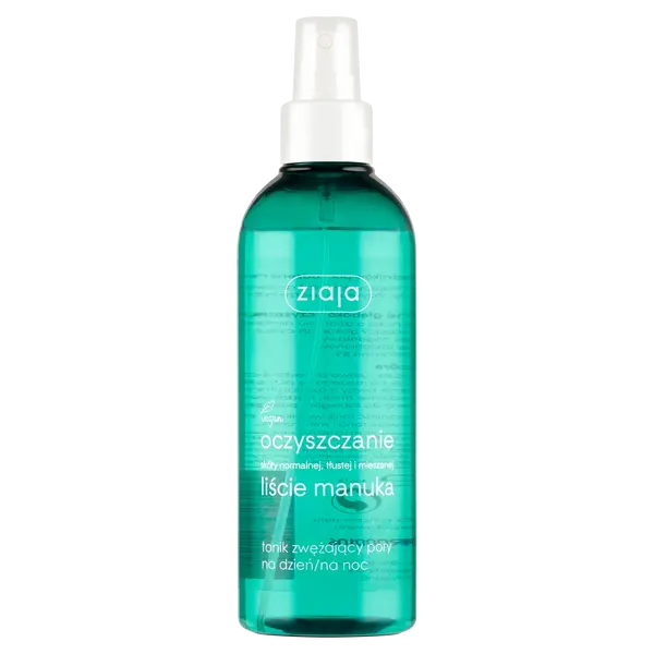 Дневной и ночной тоник для сужения пор лица, 200 мл Ziaja Liście manuka
Дневной и ночной тоник для сужения пор лица, 200 мл Ziaja Liście manuka