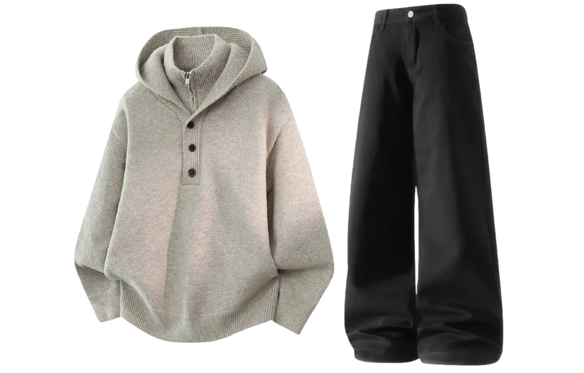 Толстовка Casual Sportswear утепленная с капюшоном унисекс X1617, oat sweater+черный fleece-lined pants
Толстовка Casual Sportswear утепленная с капюшоном унисекс X1617, oat sweater+черный fleece-lined pants