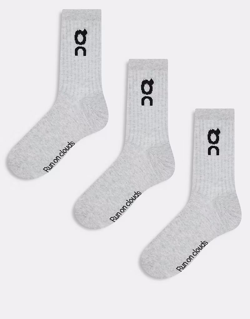 Набор из 3 пар высоких носков с логотипом серого цвета On Running
Набор из 3 пар высоких носков с логотипом серого цвета On Running