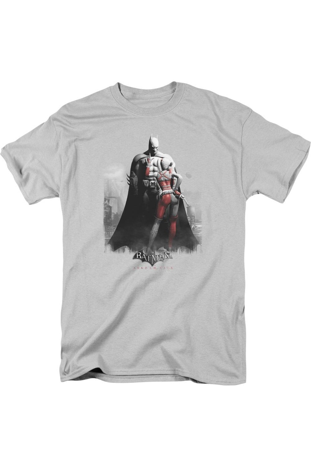 Футболка с коротким рукавом для взрослых Batman Arkham City Harley And Bats Gildan, серебряный
Футболка с коротким рукавом для взрослых Batman Arkham City Harley And Bats Gildan, серебряный