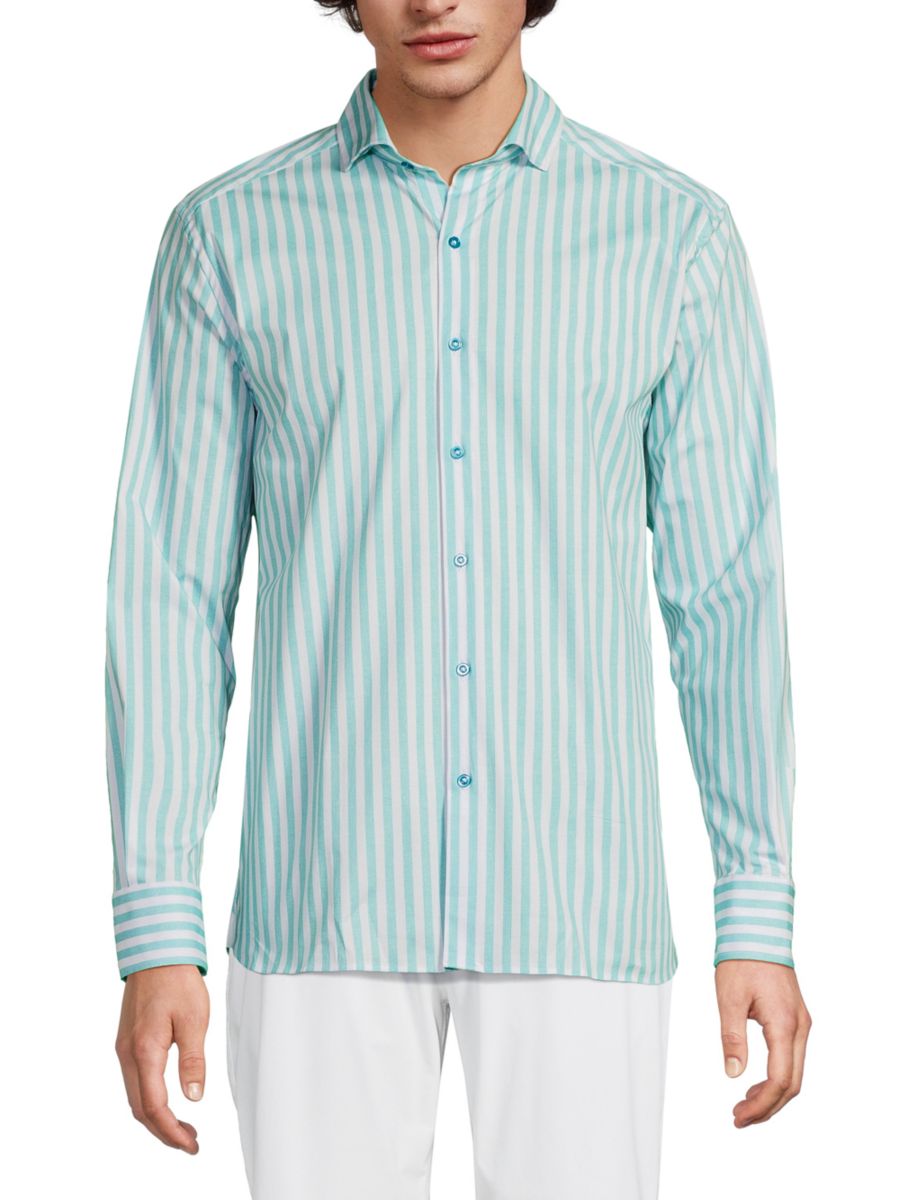 Полосатая рубашка Zeya Luchiano Visconti, цвет Aqua Stripe
Полосатая рубашка Zeya Luchiano Visconti, цвет Aqua Stripe